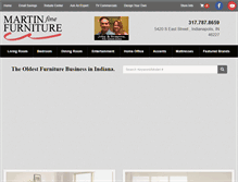 Tablet Screenshot of martinfinefurnitureonline.com